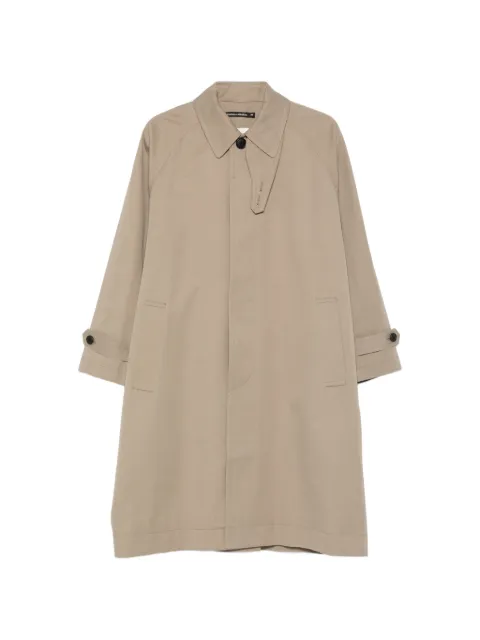 nicholson & nicholson buttoned trench coat