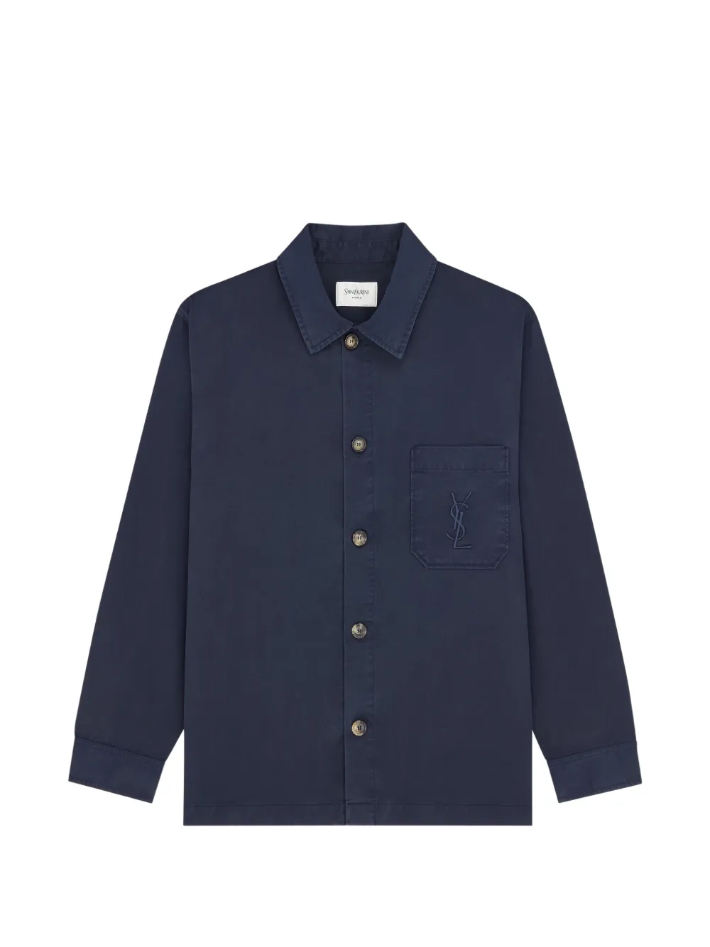 Saint Laurent Cassandre shirt jacket - Blau