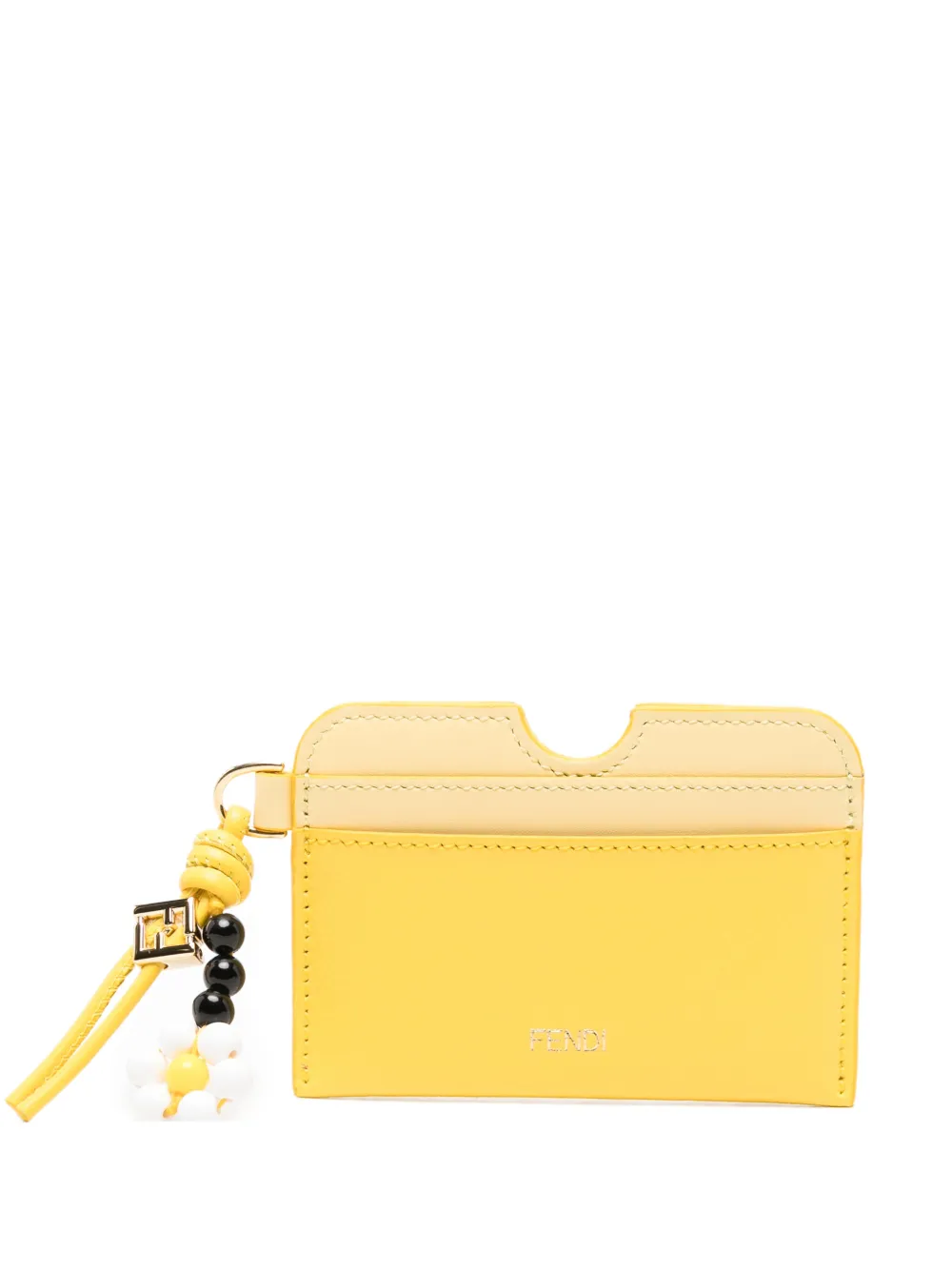 FENDI Portacarte FF Diamonds - Giallo