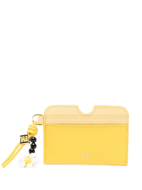 FENDI FF Diamonds flower-detail card holder