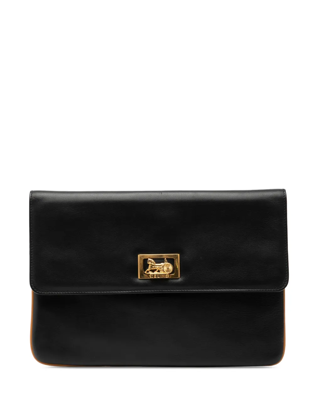 Celine Pre-Owned 2006 Leather Carriage clutch bag - Nero