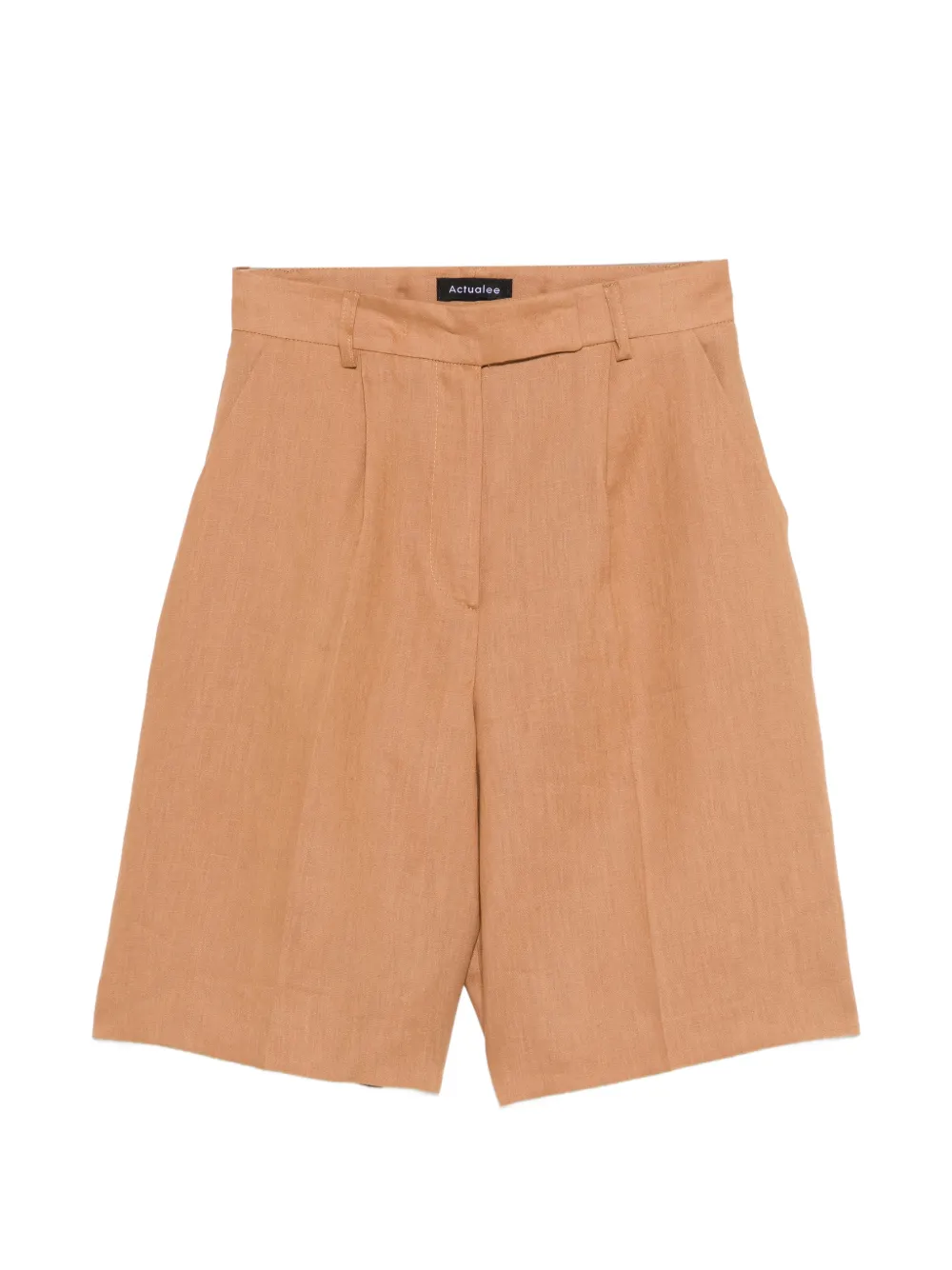 ACTUALEE pleated shorts - Nude