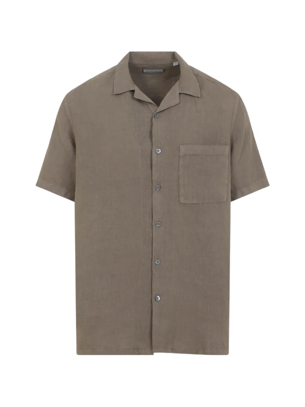 Canali pocket linen shirt - Marrone