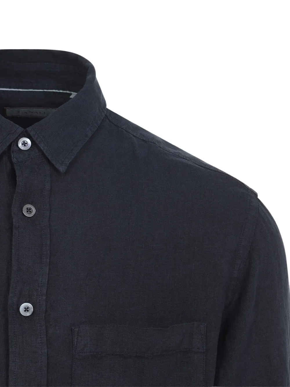  Canali Pocket Long-sleeve Shirt - Blue 