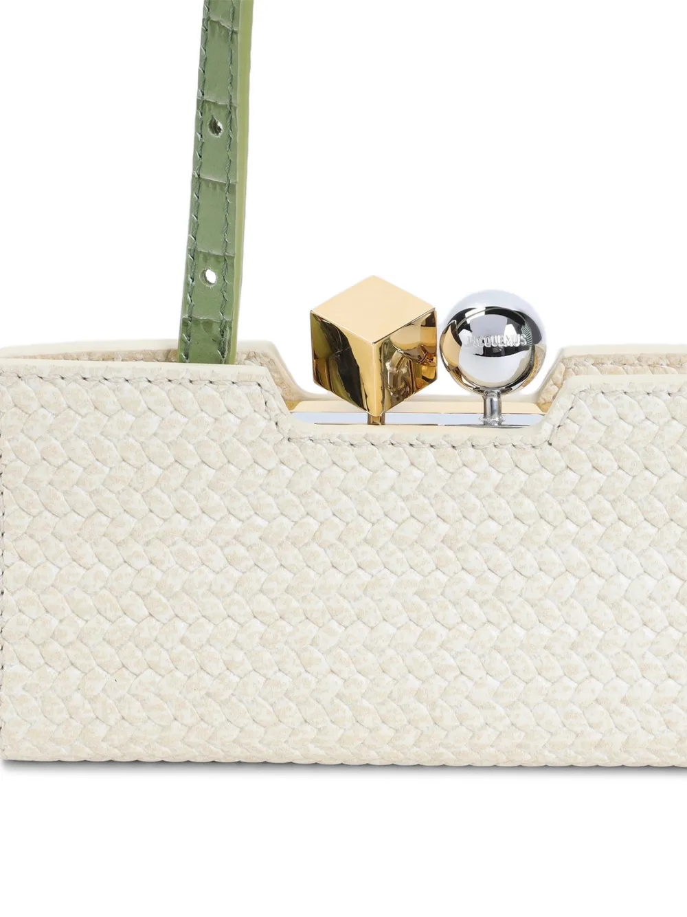 Jacquemus The Poireau clutch Groen
