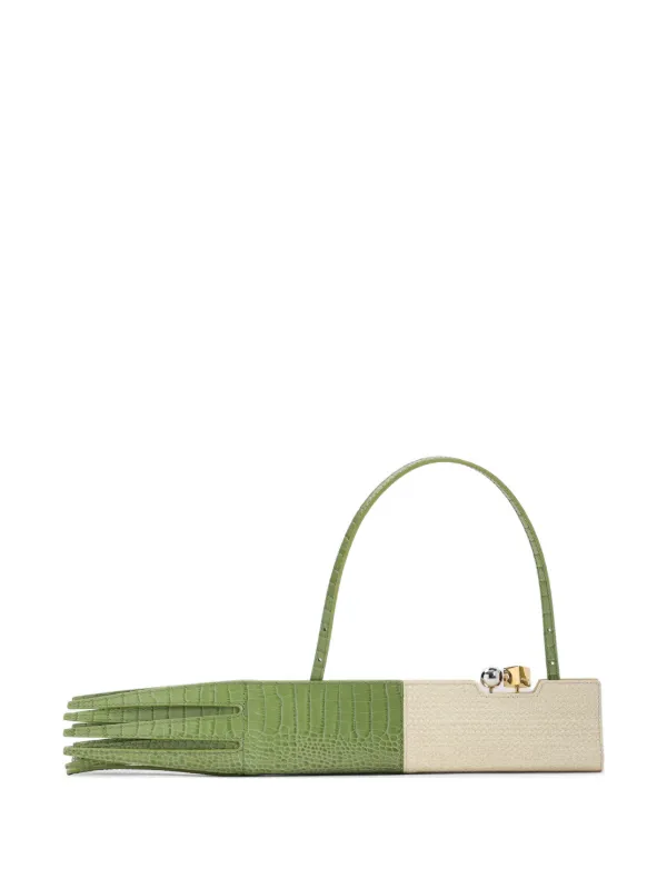 Jacquemus The Poireau Clutch in Green