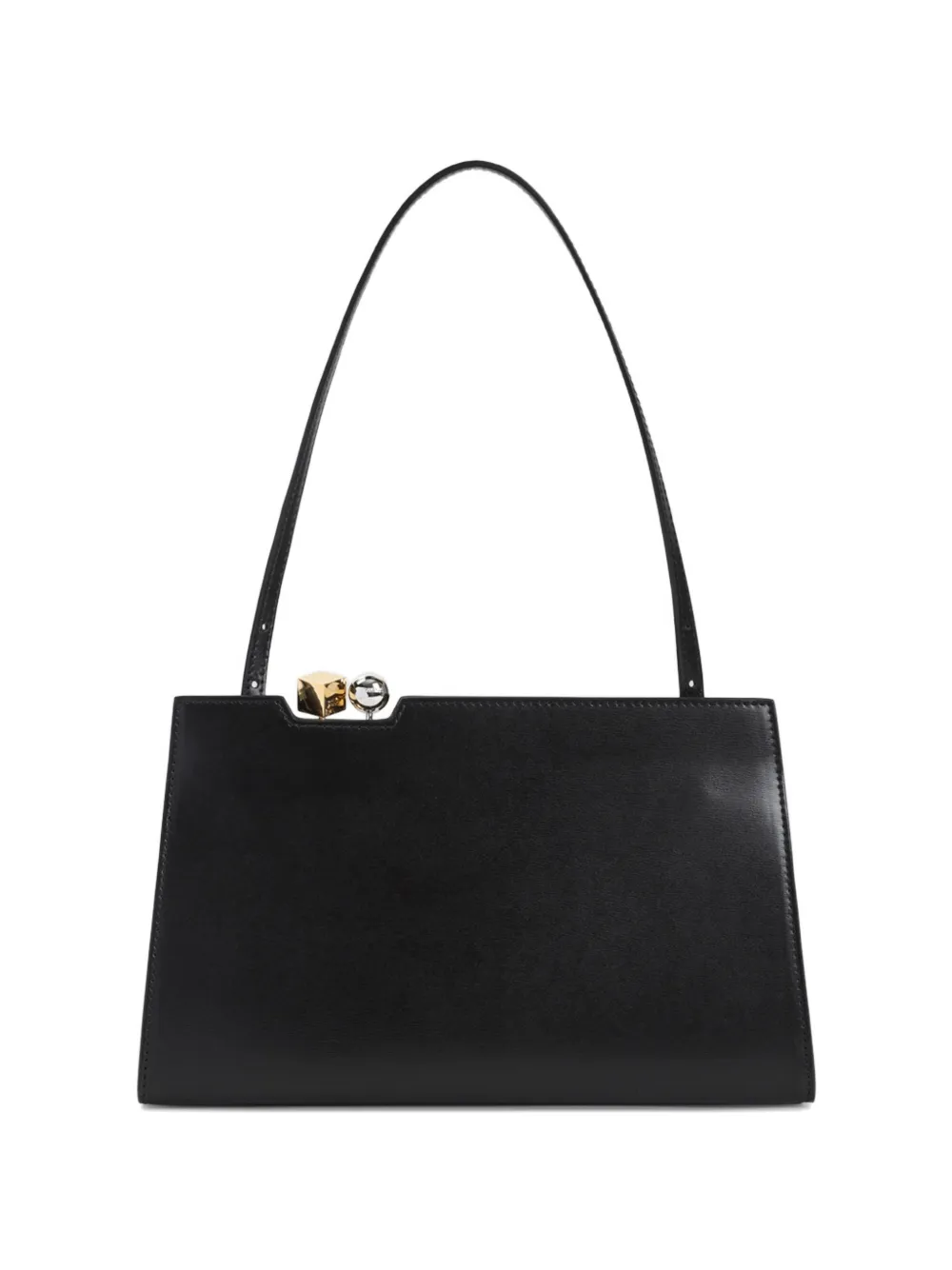 Jacquemus Le Salon leren clutch Zwart