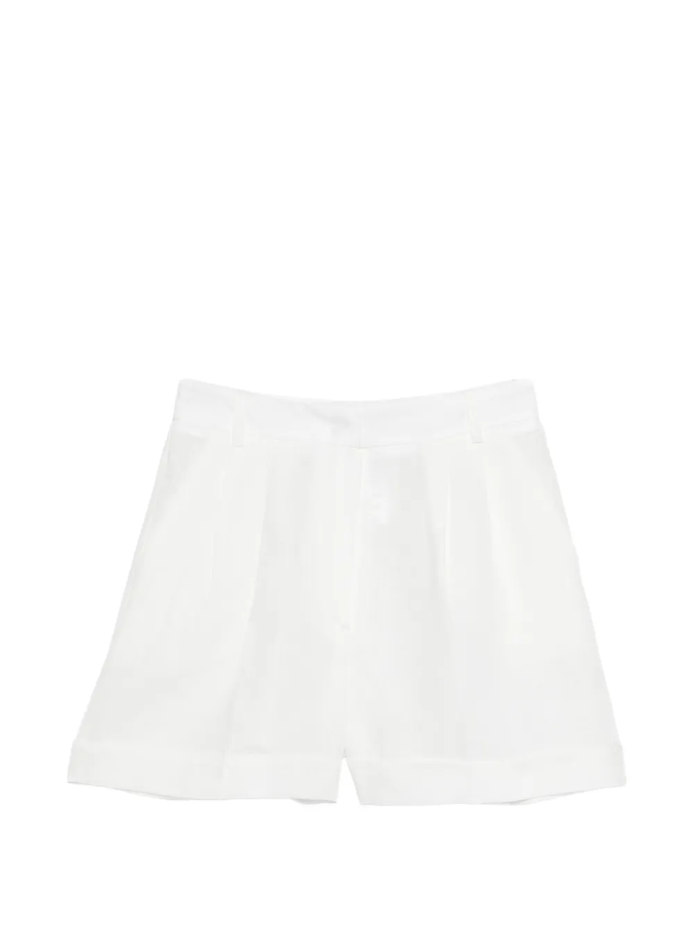 ACTUALEE pleated shorts - White