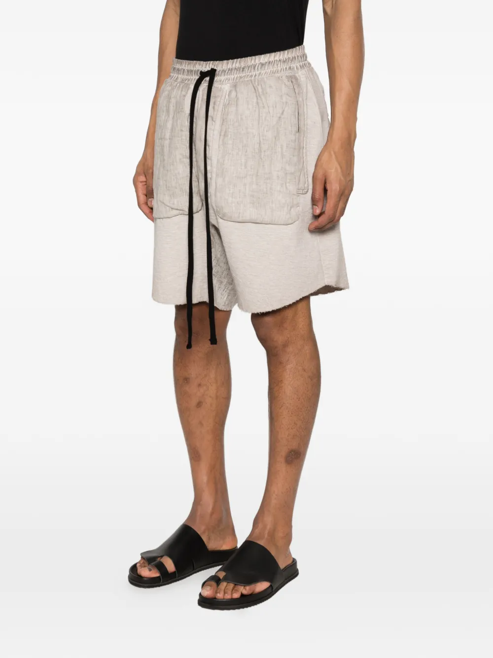 Thom Krom Drop-crotch Shorts - Neutrals 