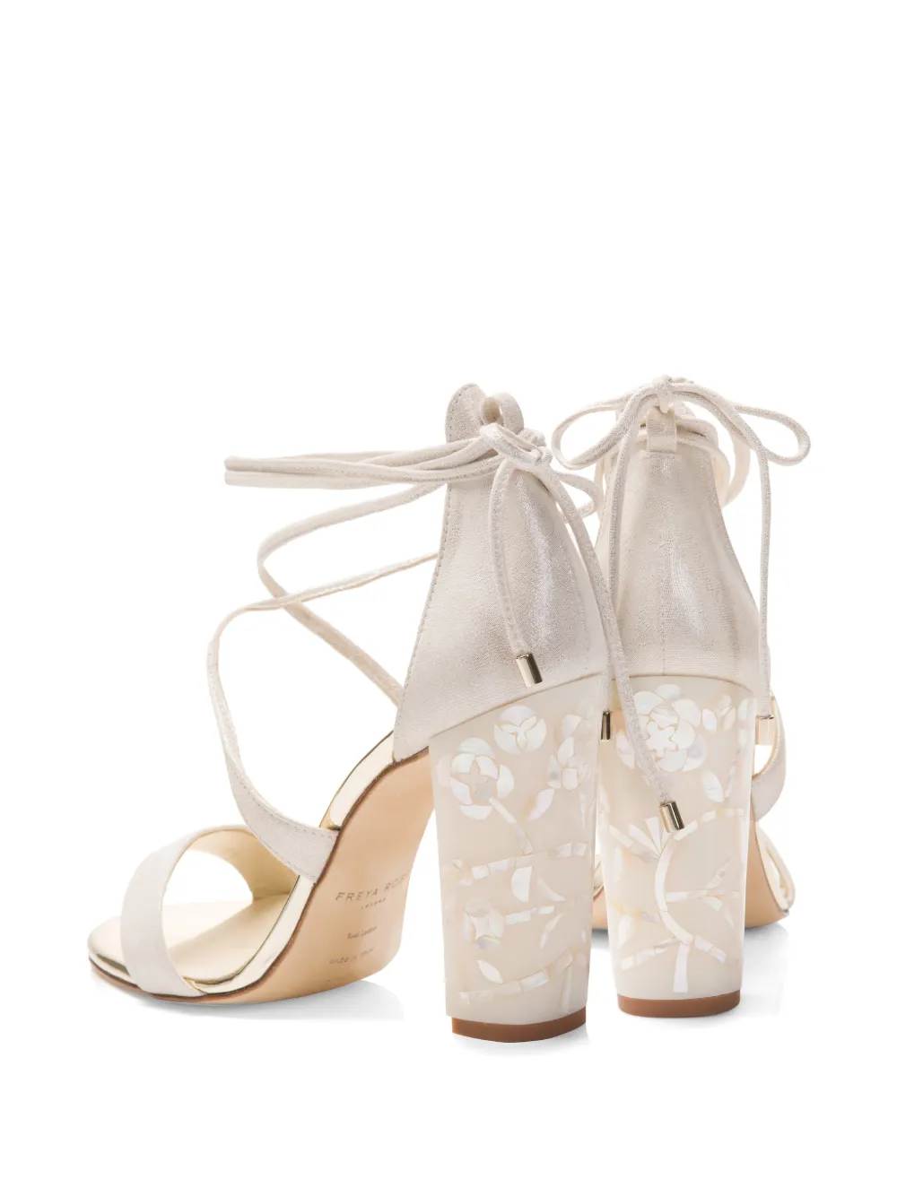 FREYA ROSE Flora sandalen met enkelbandje Beige