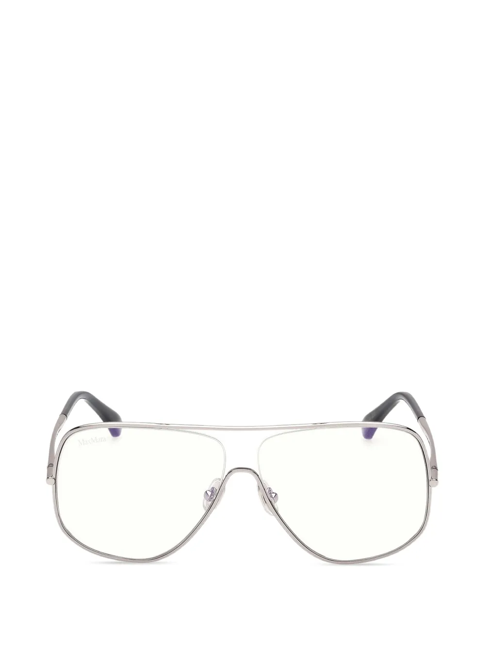 Max Mara Eyewear browline glasses - Argento