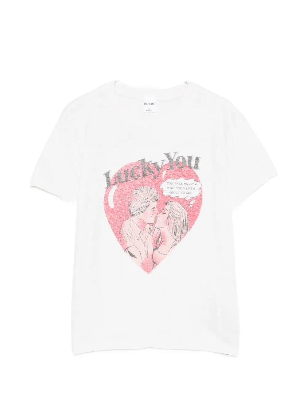 RE/DONE Lucky You T-shirt - Bianco