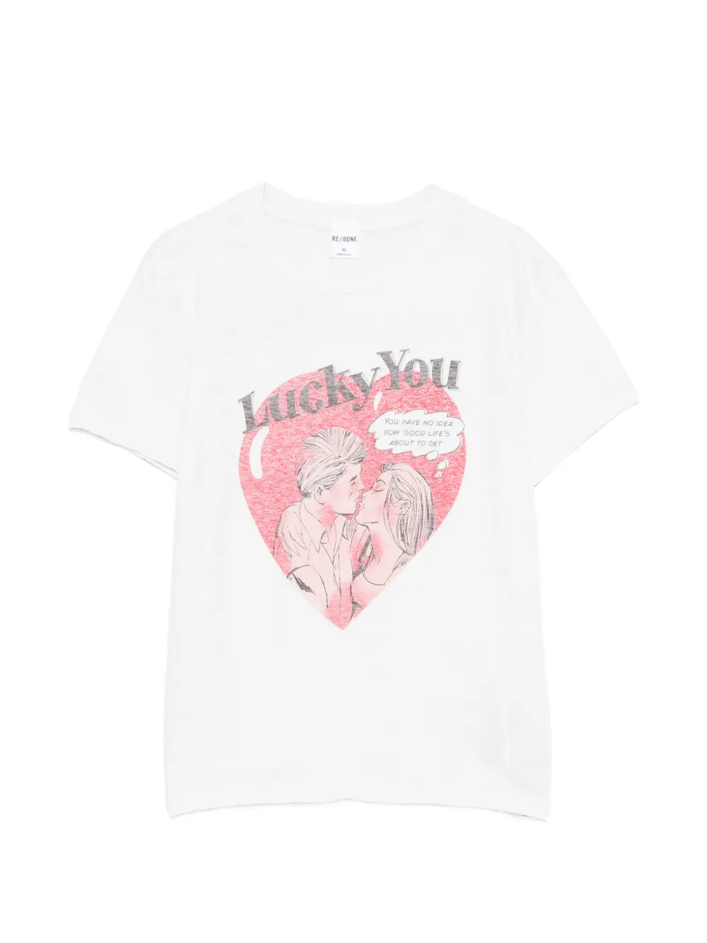RE/DONE Lucky You T-shirt - Bianco