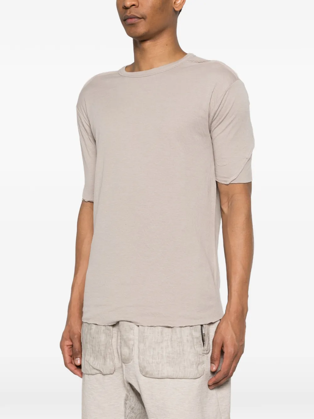  Thom Krom Raw-cut T-shirt - Neutrals 