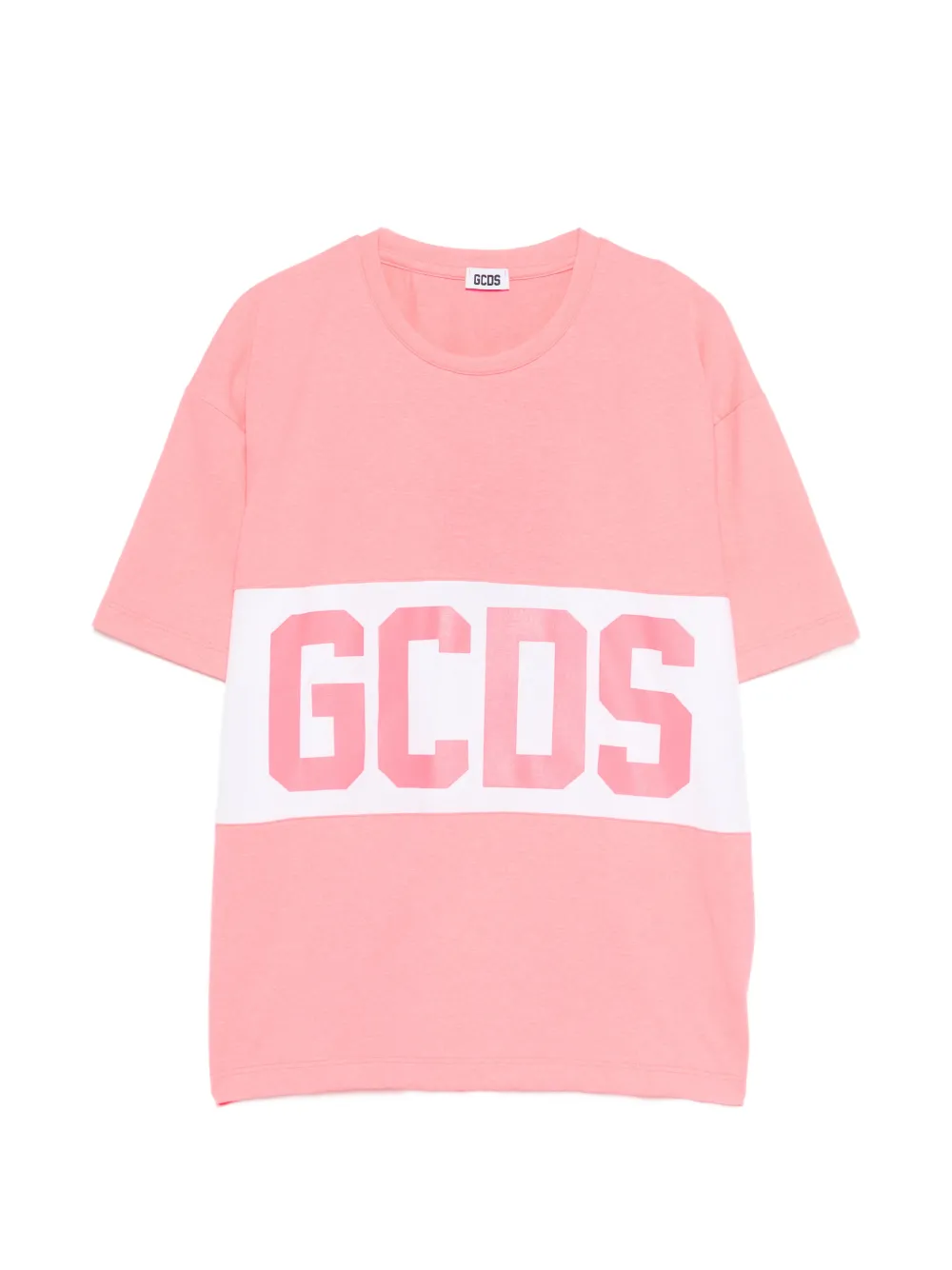 Gcds Kids stripe T-shirt - Rosa