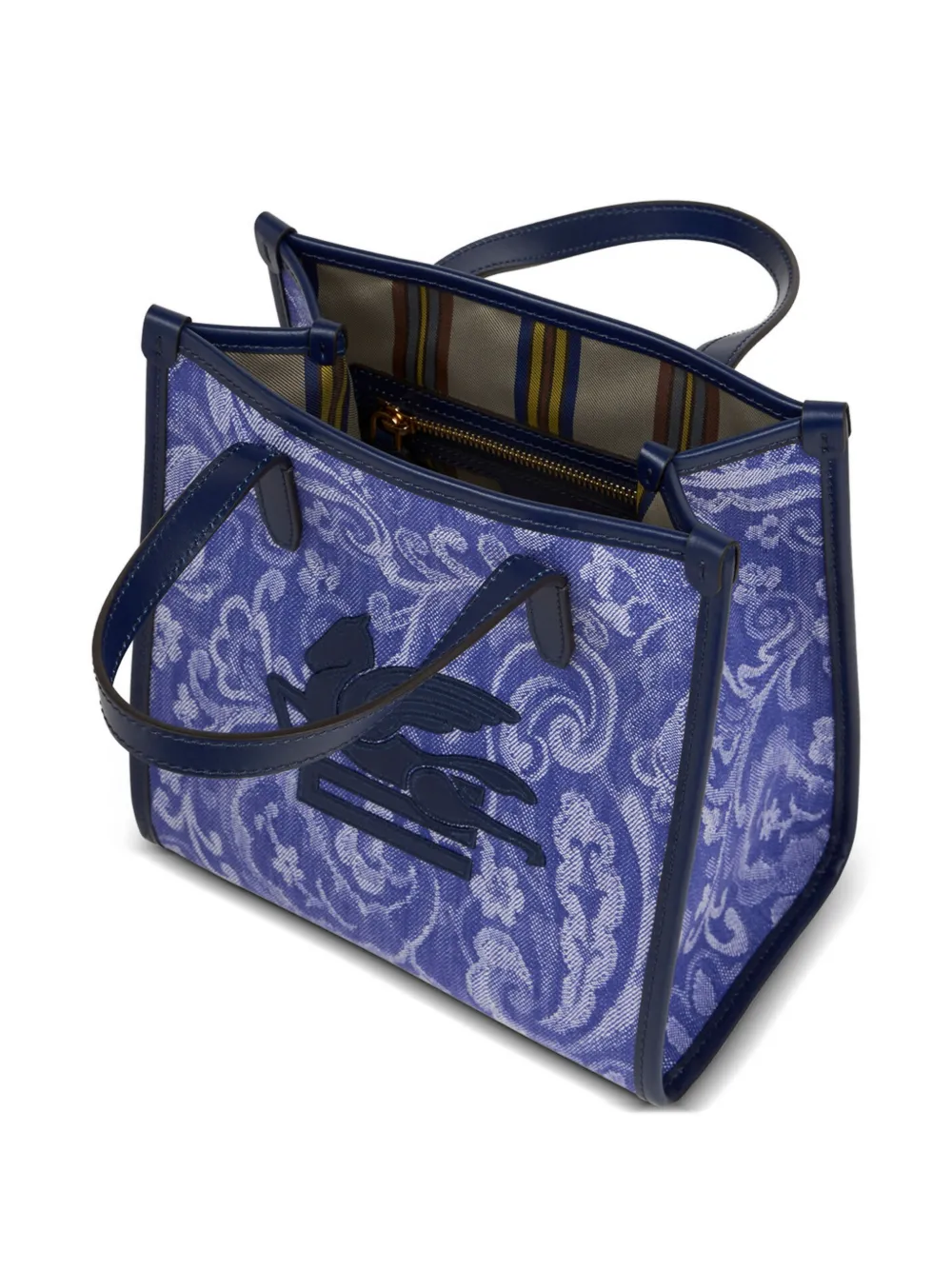 ETRO Kleine Love Trotter shopper met jacquard Paars