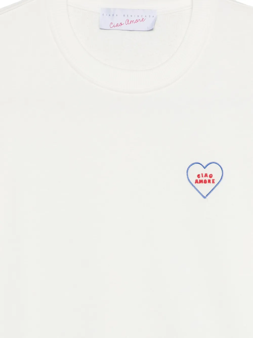  Giada Benincasa Sudadera Bordada - Blanco 