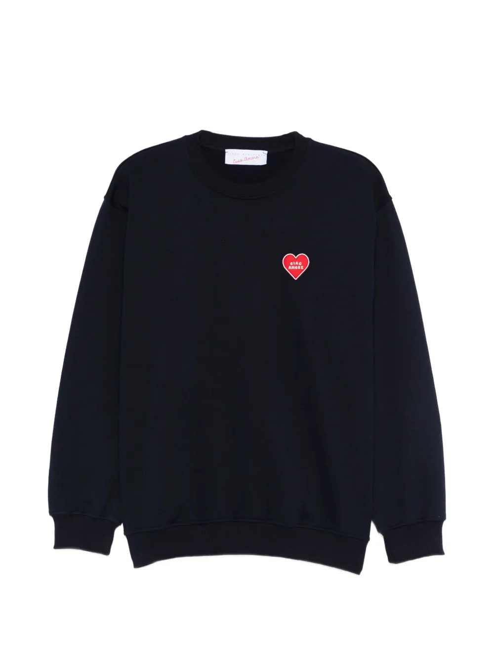 Giada Benincasa heart-appliqué sweatshirt - Blu