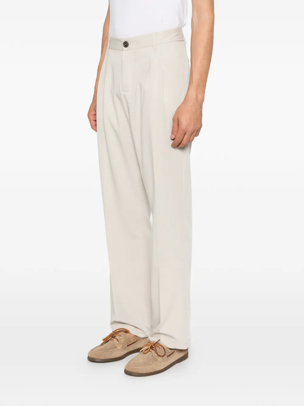  Imperial Pleated-design Trousers - Neutrals 