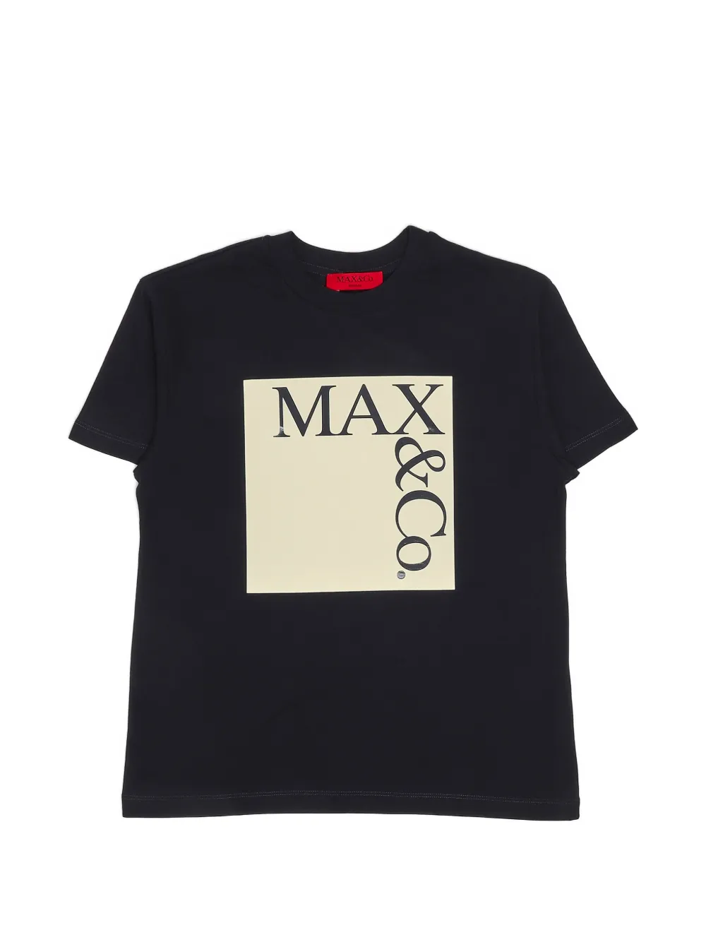MAX&Co. Kids logo-print t-shirt - Nero