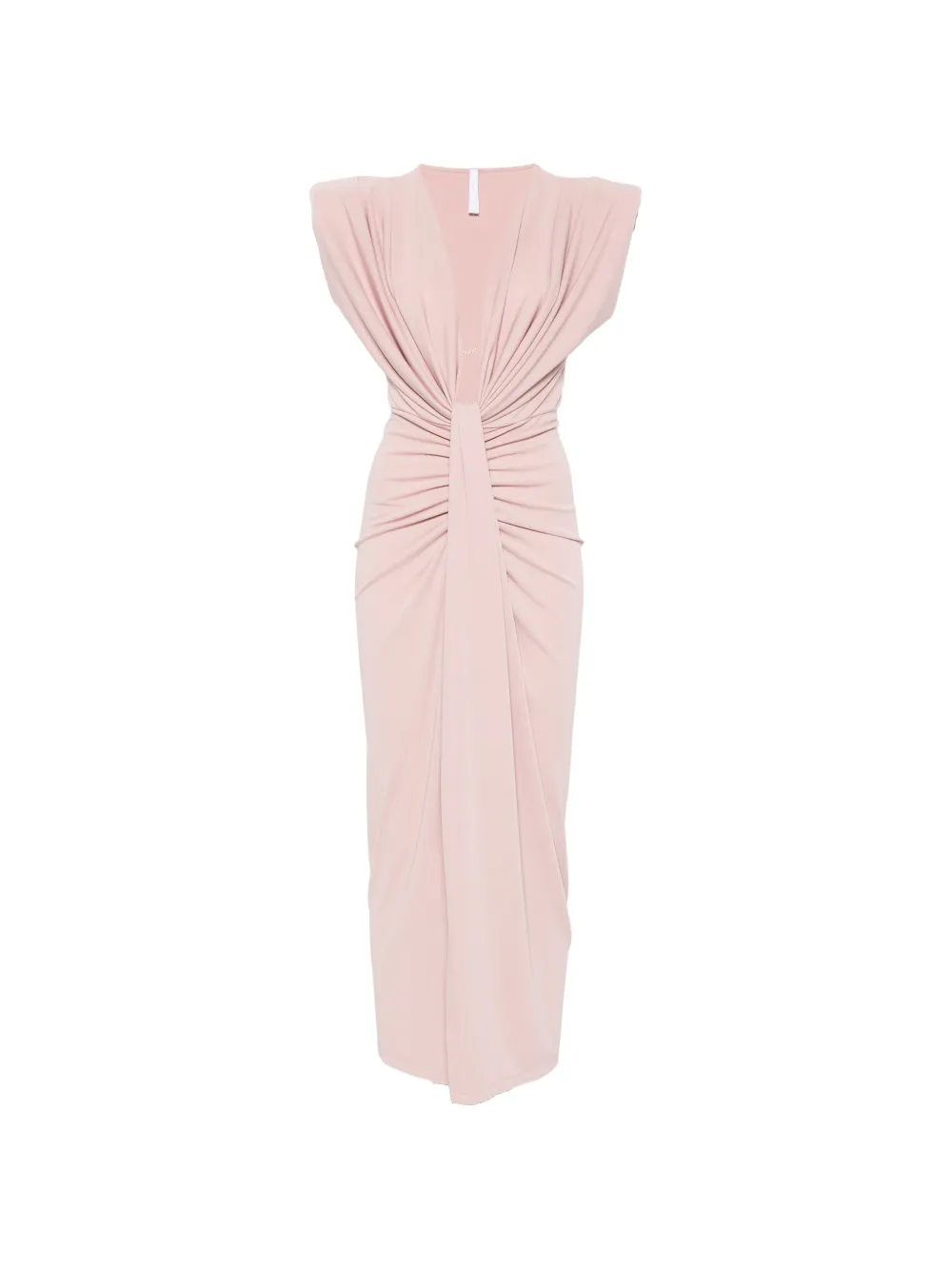 IMPERIAL draped V-neck midi dress - Rosa