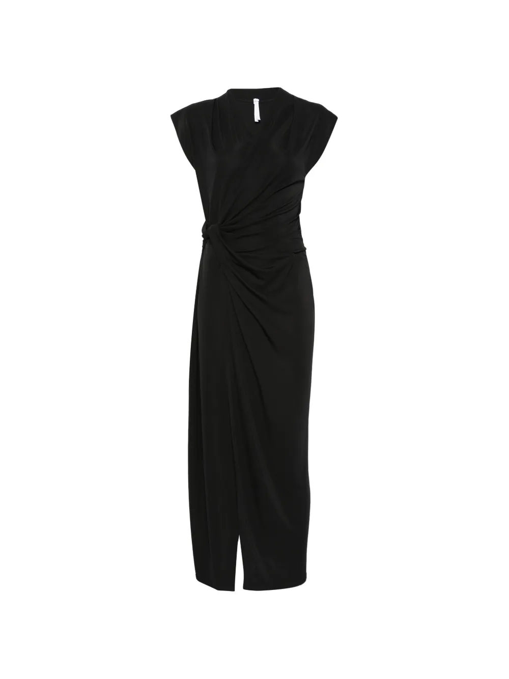 IMPERIAL knotted midi dress - Nero