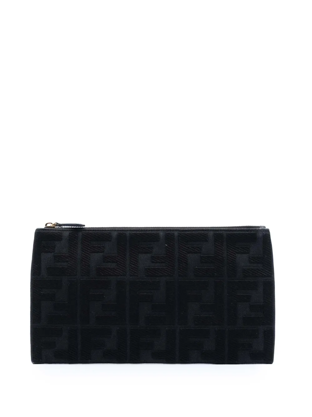 Fendi Pre-Owned 2010-2026 Zucca Canvas clutch bag - Nero