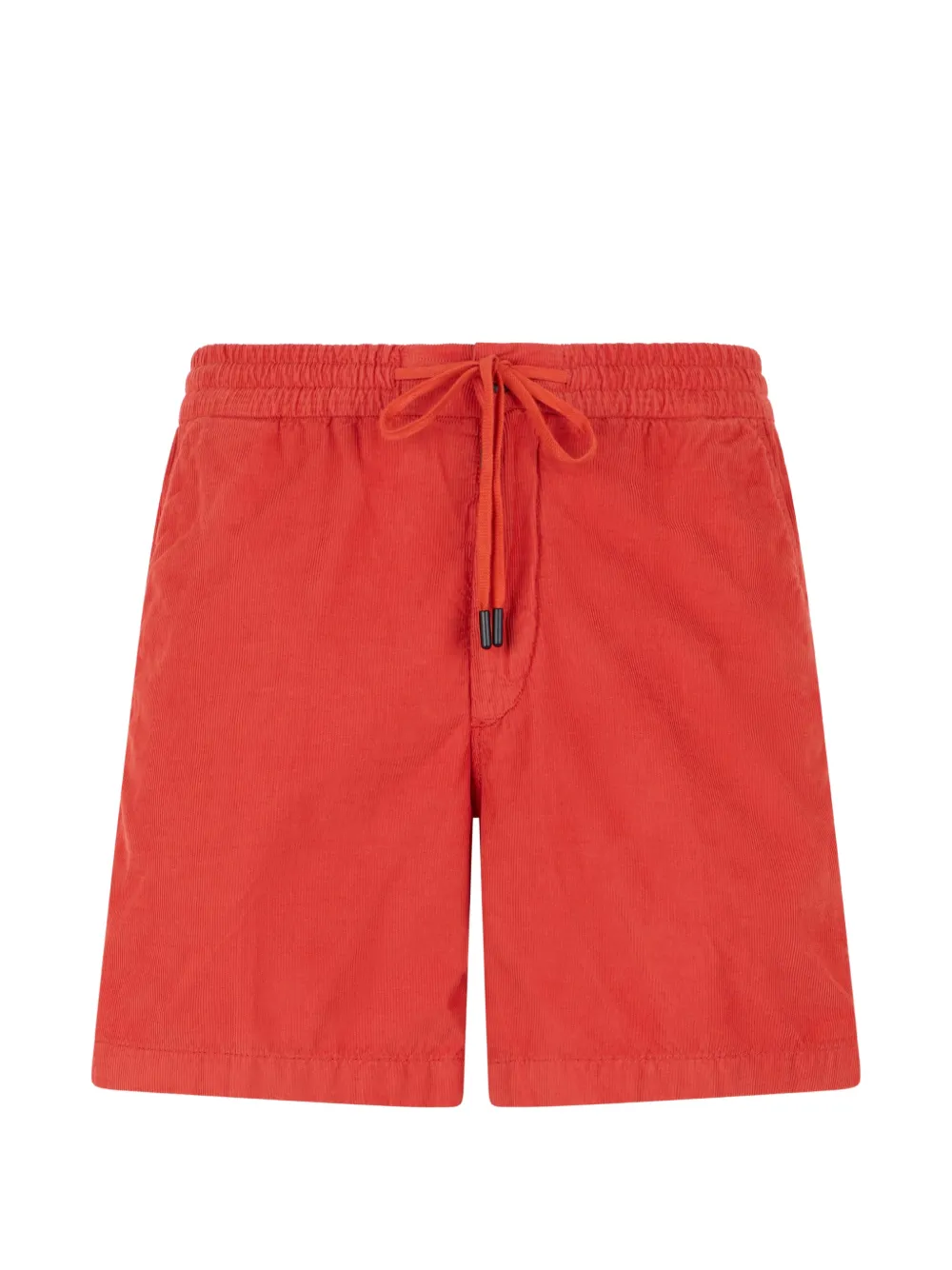 slowear drawstring velvet regular fit shorts - Arancione