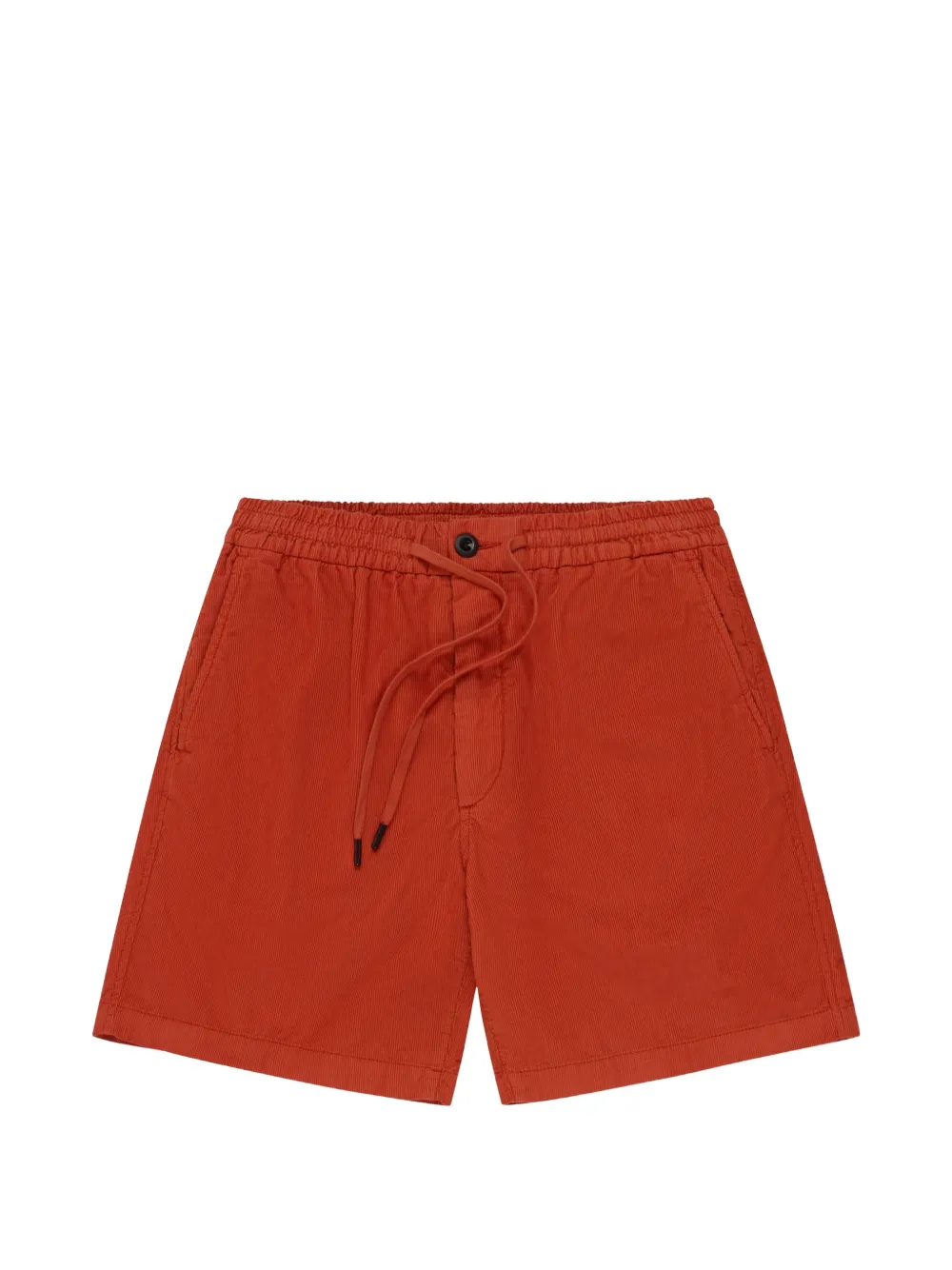 slowear drawstring velvet regular fit shorts - Arancione