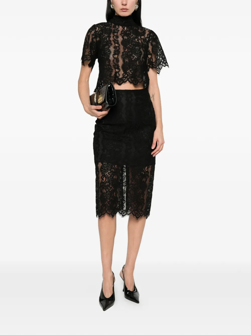Lace Midi Skirt
