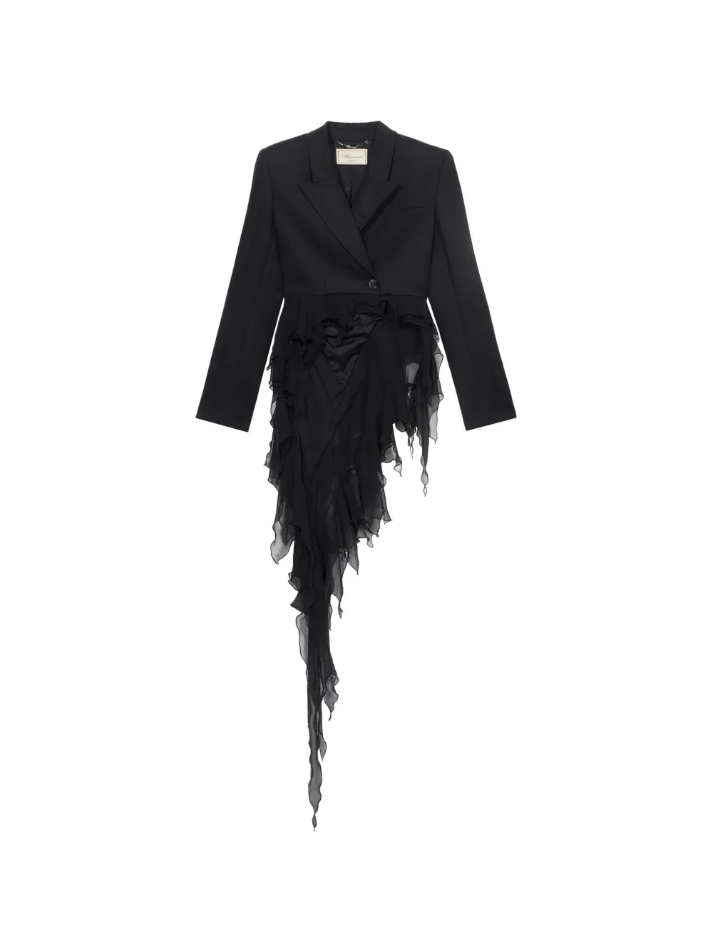 Blumarine Blazer monopetto asimmetrico - Nero