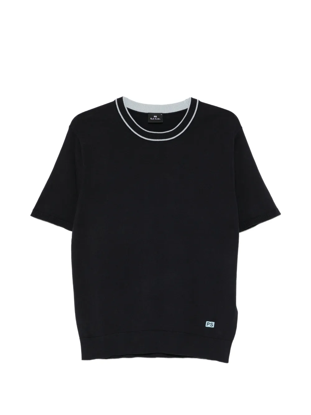 PS Paul Smith logo-embroidered T-shirt - Blu