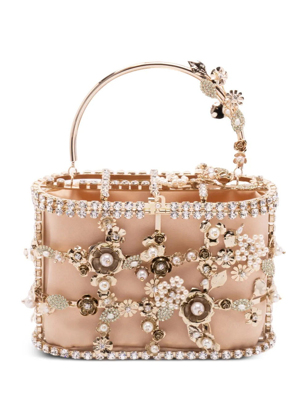 Rosantica Borsa mini Holli Bouquet con decorazione a fiori