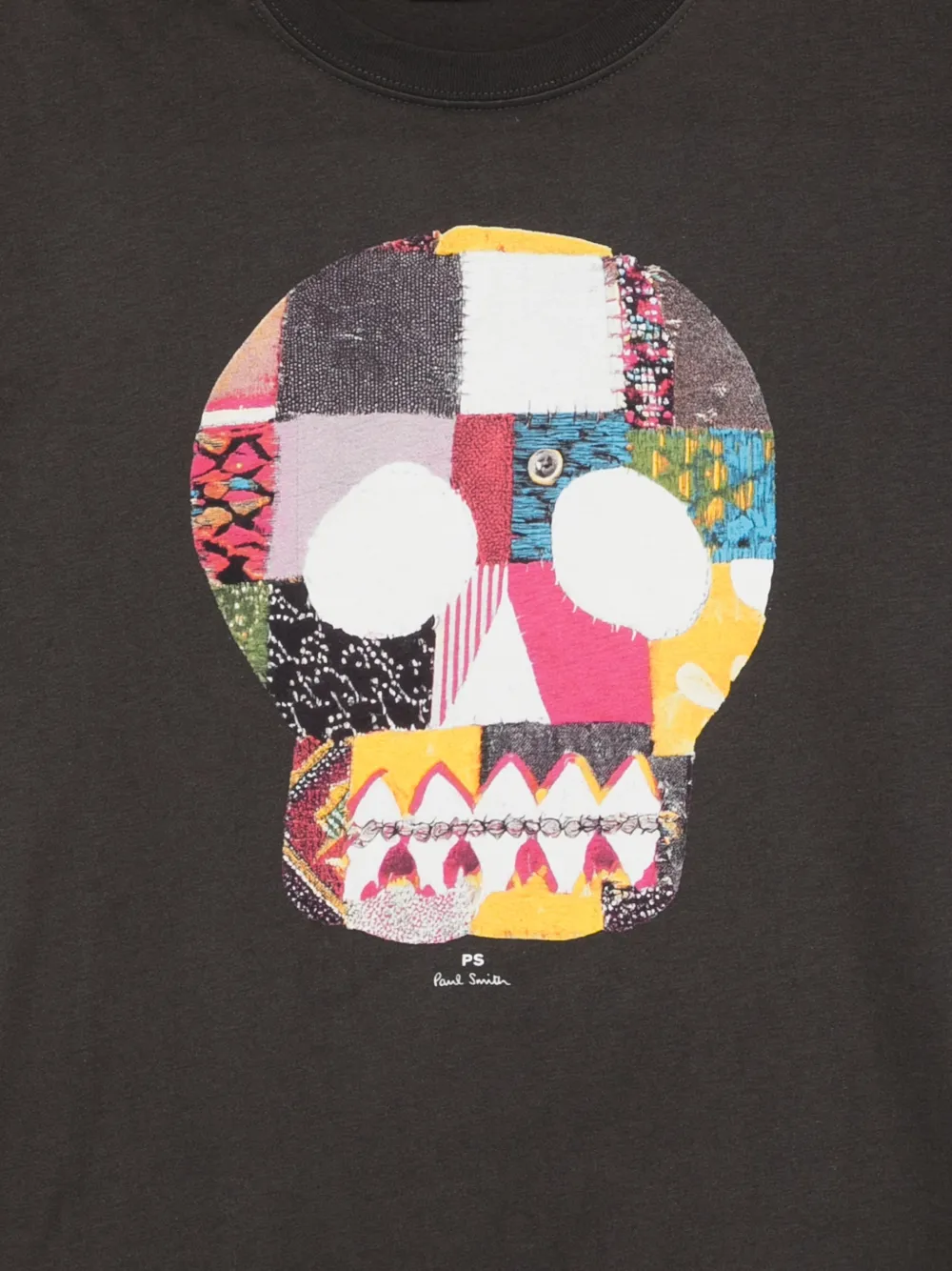 Fabric Skull Print T-Shirt