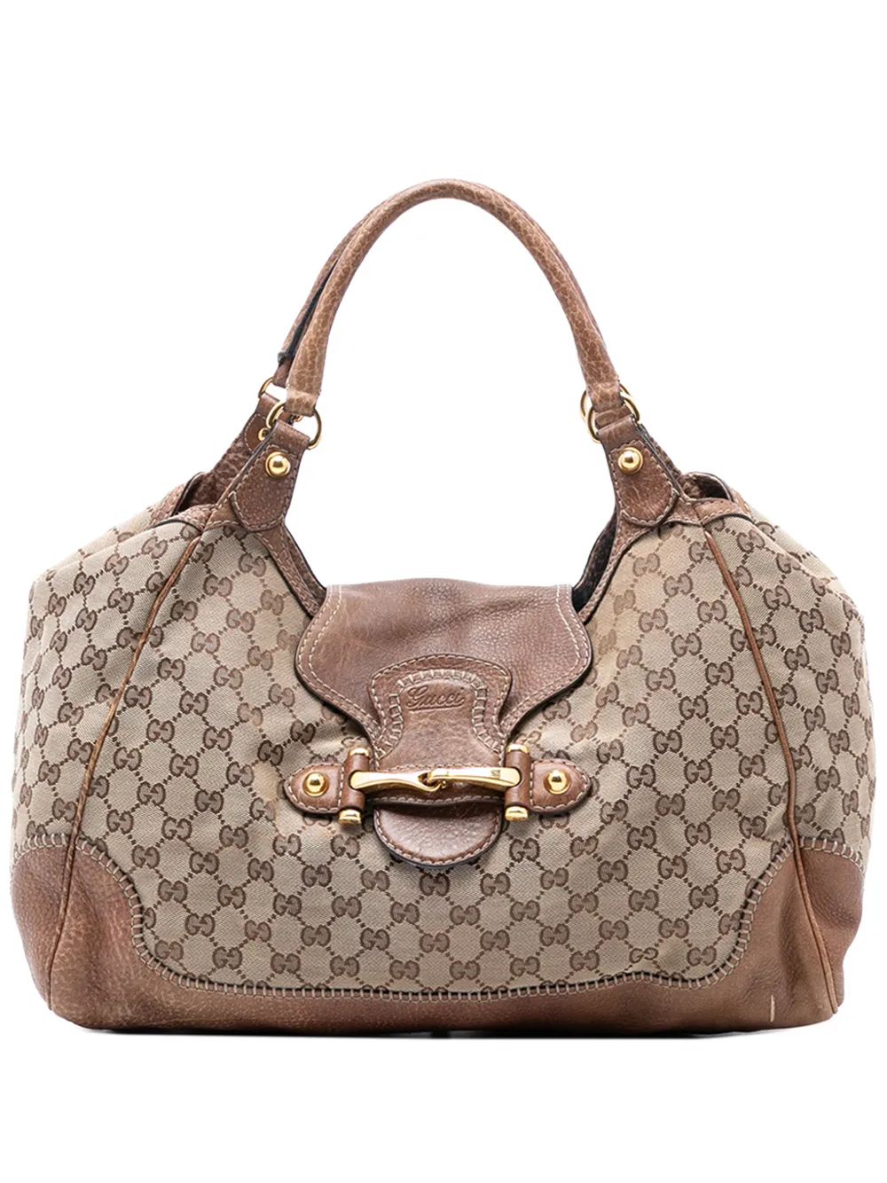 Gucci Pre-Owned 2016-2026 GG Canvas New Pelham shoulder bag - Marrone