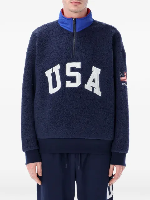 Polo Ralph Lauren zipped flag sweater