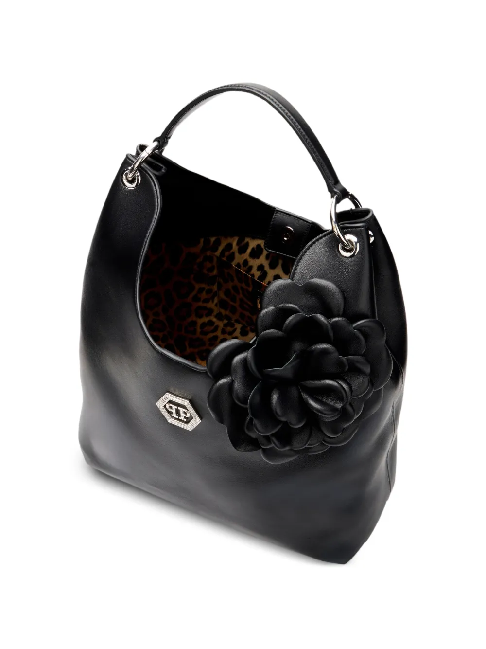 Philipp Plein Flower schoudertas Zwart