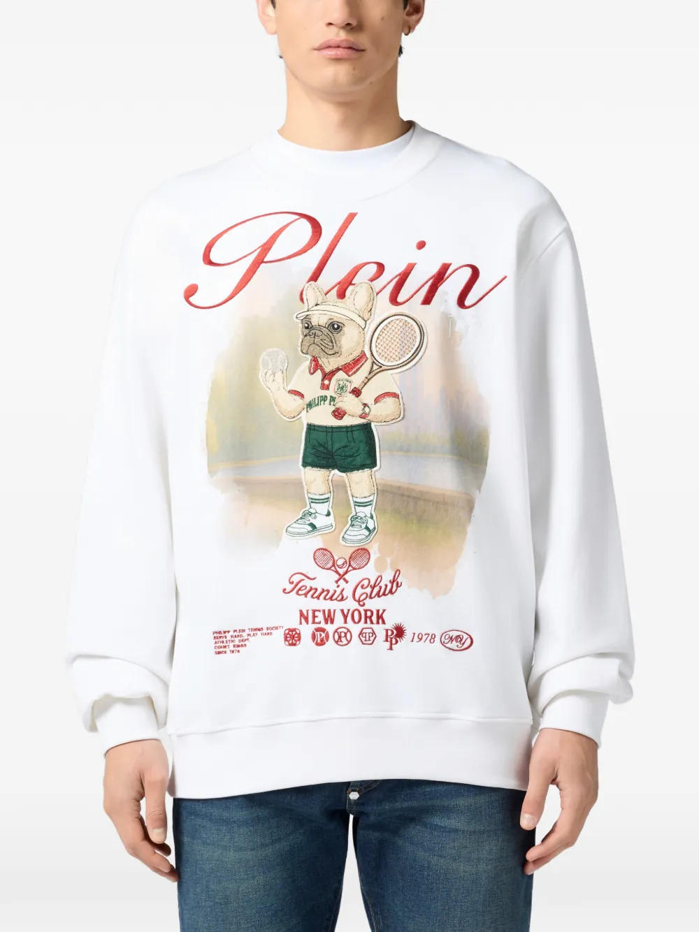 Philipp Plein Sweater met print Wit