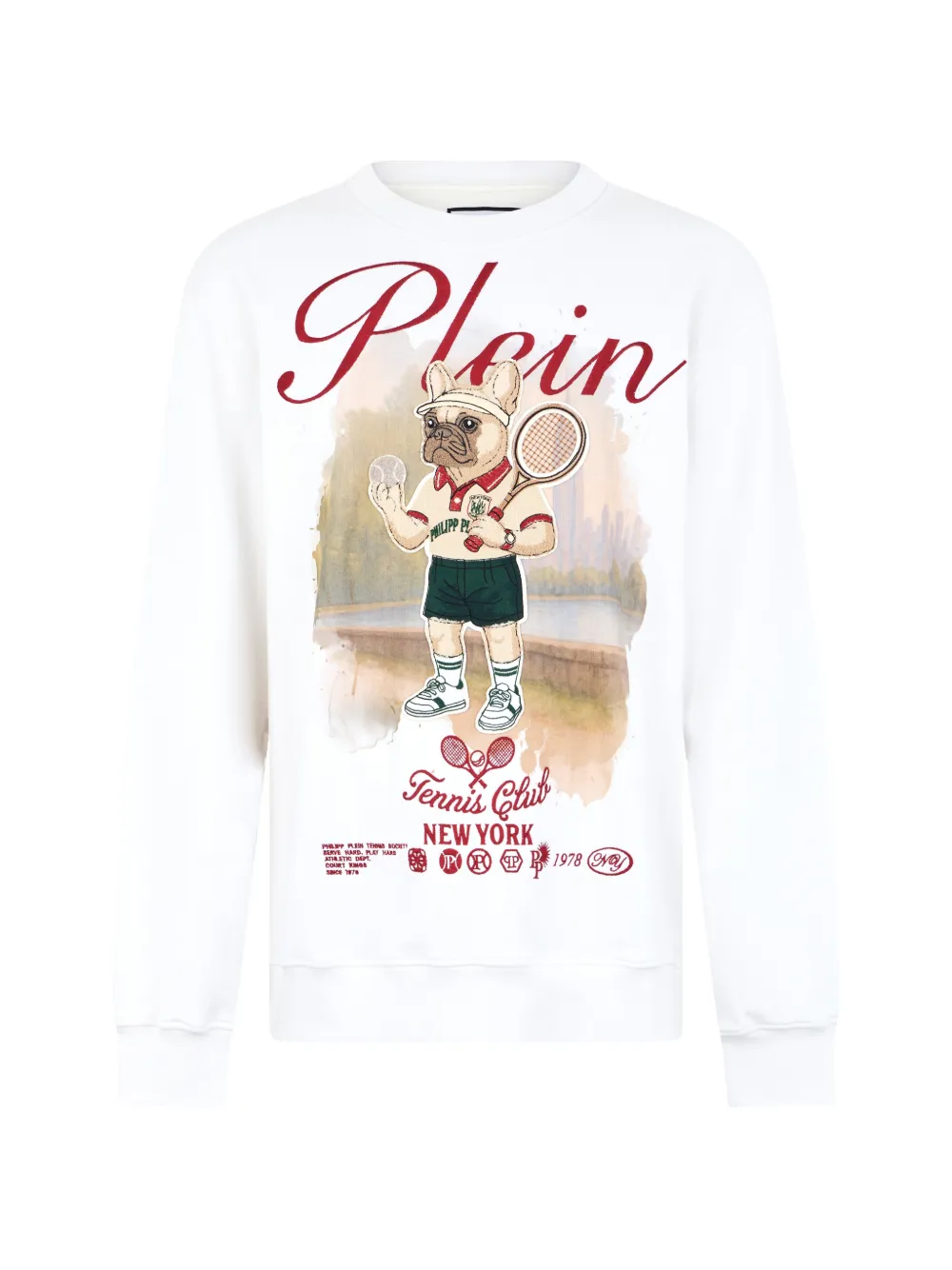 Philipp Plein Felpa New York Tennis - Bianco