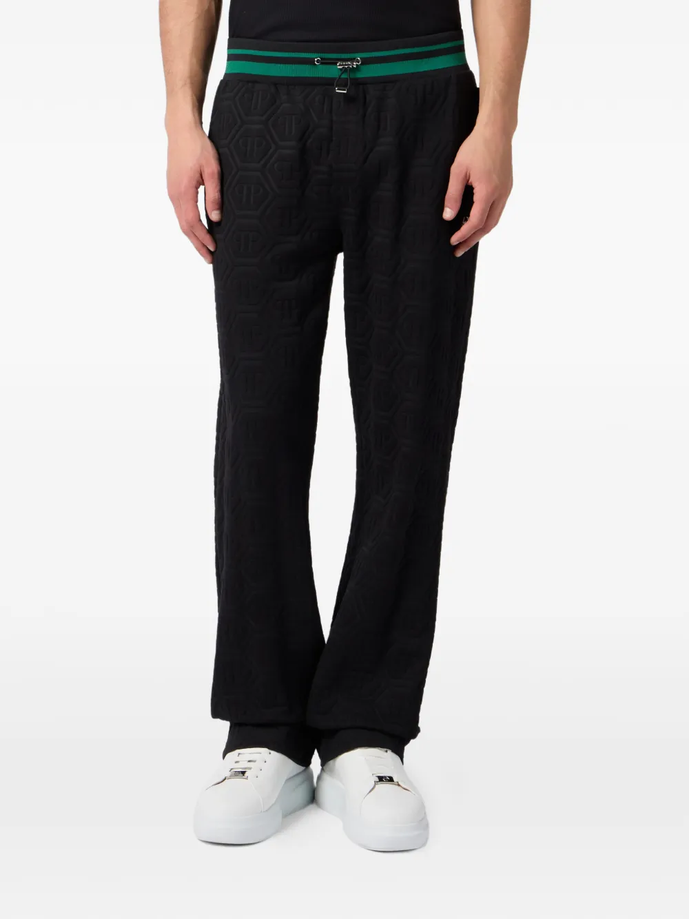 Philipp Plein Trainingsbroek met jacquard Zwart