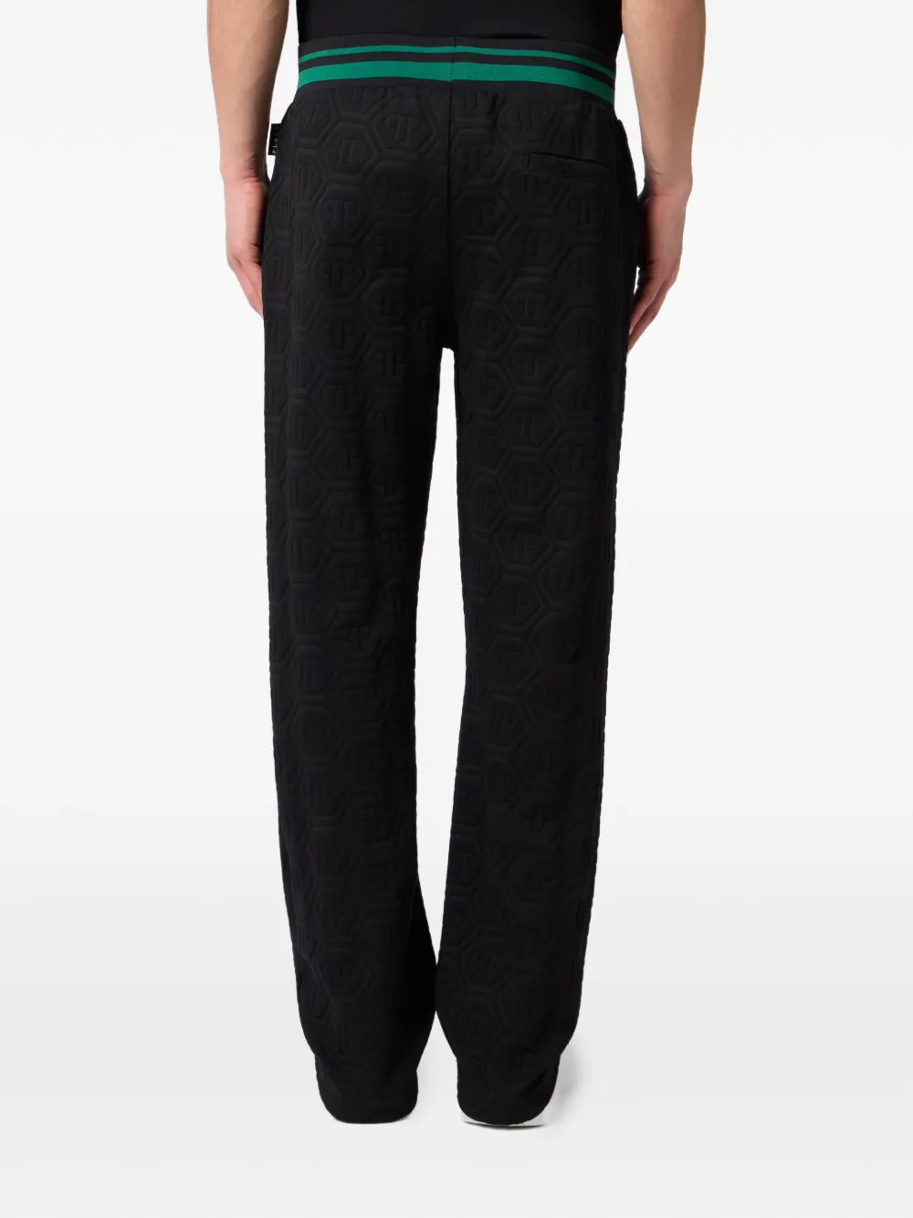 Philipp Plein Trainingsbroek met jacquard Zwart