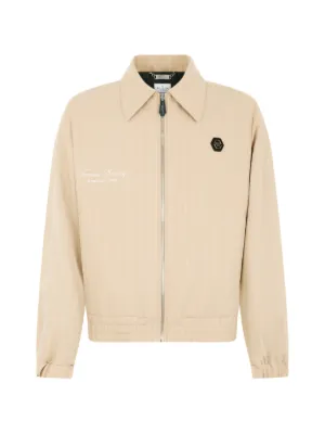 AMIRI ストライプ ジップアップ ジャケット | ニュートラル | FARFETCH JP