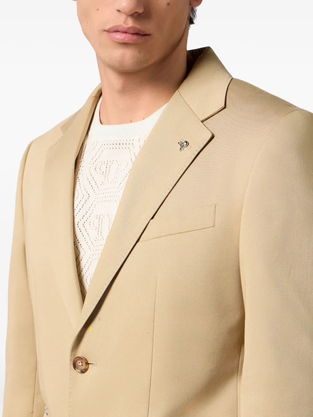 Philipp Plein Gigolo-fit blazer Beige