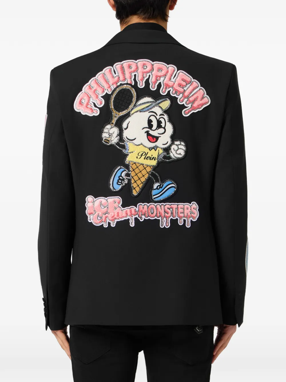 Philipp Plein Getailleerde blazer Zwart