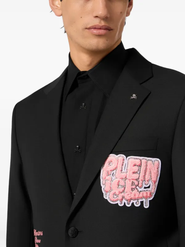 Philipp Plein Patches Gigolo Fit Blazer | Black | FARFETCH JO