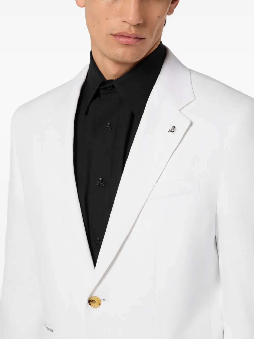 Philipp Plein Miami Vice fit blazer Wit