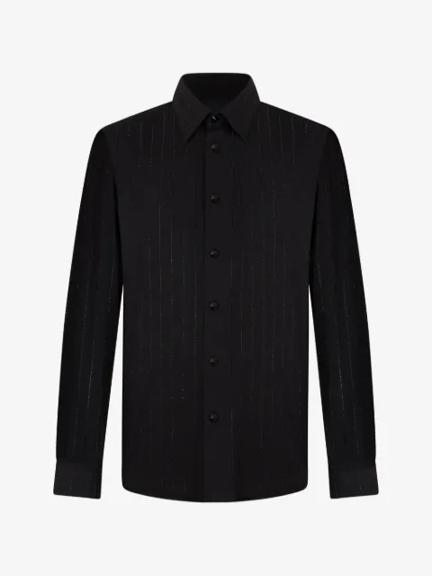 Philipp Plein Sugar Daddy cut shirt stripes stones