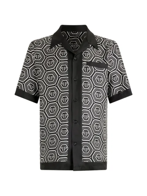 Philipp Plein monogram short-sleeve shirt