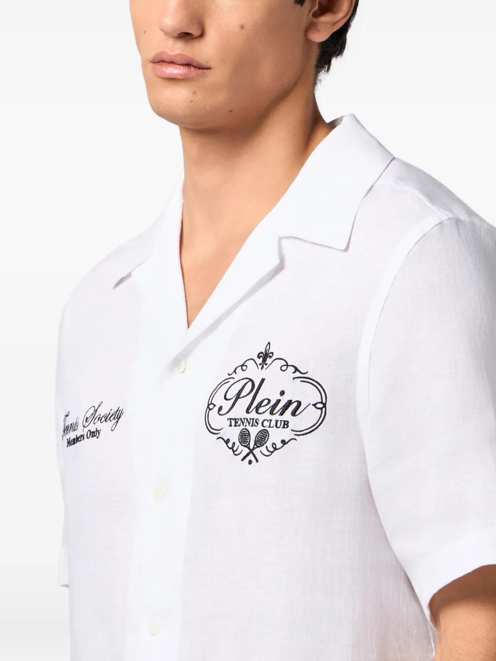 Philipp Plein Bowling Tennis Club overhemd Wit