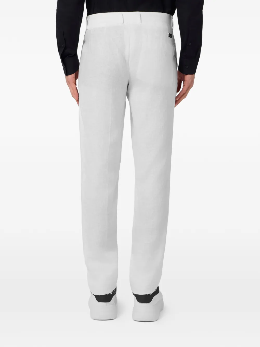 Philipp Plein Linnen broek Wit